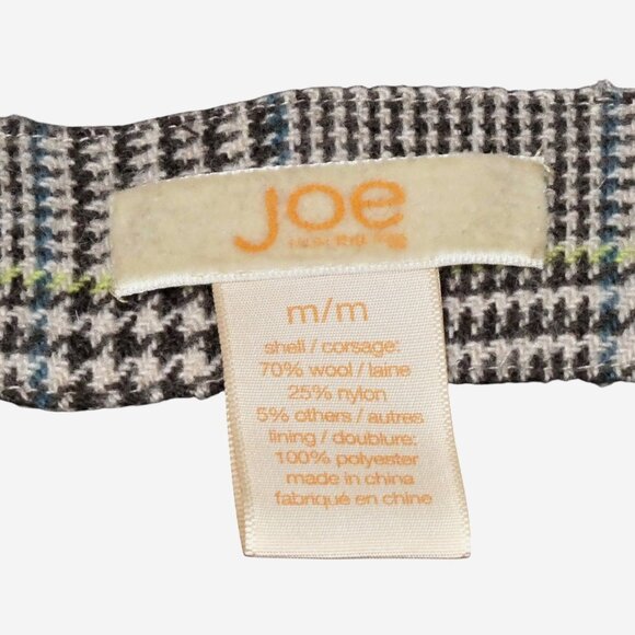 Vintage Joe Fresh Multi Brown Plaid Wool Blazer Size M - Picture 11 of 13